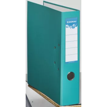 Classeur à levier Donau Elektronik Klassik turquoise carton 7,5 cm DIN A4