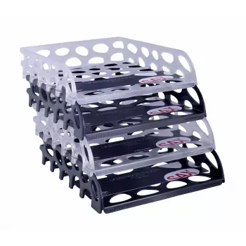 SAX Voronoi Corbeille à courrier noire DIN C4