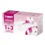 Carafe filtrante BWT 814544 Longlife Refill 1+3 rose/blanc