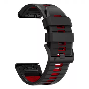 TECH-PROTECT ICONBAND PRO Garmin Fenix 3 / 5X / 3HR / 5X Plus / 6X / 6X Pro / 7X noir/rouge