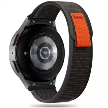 TECH-PROTECT nylon Samsung Galaxy Watch 4 / 5 / 5 Pro / 6 / 7 / FE noir/orange