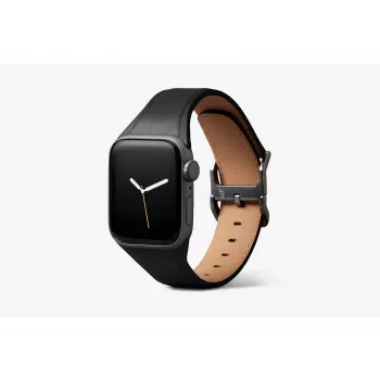 Bellroy Classic Bracelet en cuir pour Apple Watch, noir, 44mm, 45mm, 42mm (Series 1/2/3), 49mm, 46mm