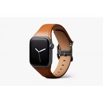Bracelet en cuir Bellroy Classic pour Apple Watch, marron, 42mm, 44mm, 45mm, 46mm, 49mm