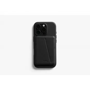 Coque en cuir Bellroy avec portefeuille magnétique pour iPhone 16 Pro, noir
