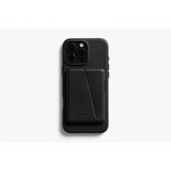 Coque en cuir Bellroy avec portefeuille magnétique pour iPhone 16 Pro Max, noir
