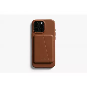 Coque en cuir Bellroy avec portefeuille magnétique pour iPhone 16 Pro Max, marron