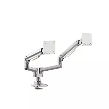 Bras double pour moniteur ALOGIC TIS 17-35, 2 articulations, capacité 20 kg, noir