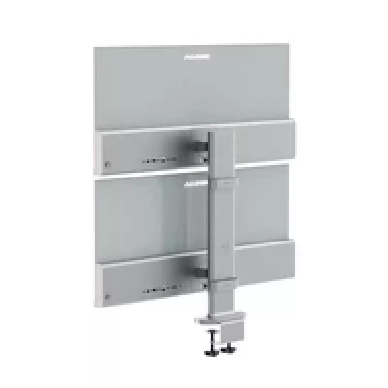 Support vertical double pour moniteur ALOGIC Elevate 34 argent