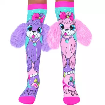 Chaussettes hautes enfants MADMIA Coco In Parris Puppy oreilles en peluche 3D MM172