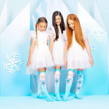 Chaussettes hautes enfants MADMIA Frozen Elsa impression 3D - 1 paire