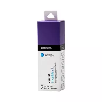 Feuilles de transfert CRICUT Infusible Ink 11,4 x 30,5 cm ultraviolet (2 feuilles)
