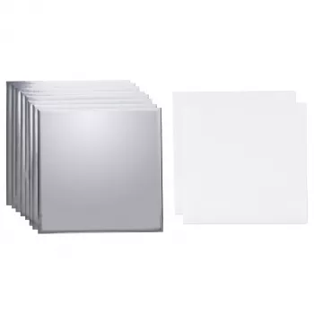 Feuille de vinyle transfert Cricut 30,5 cm x 30,5 cm argent métallisé brillant