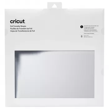 Feuille de vinyle transfert Cricut 30,5 cm x 30,5 cm argent métallisé brillant