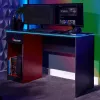 Bureau gaming XROCKER gris-rouge