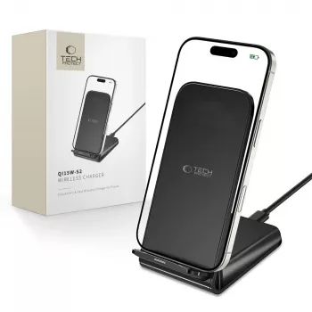 Chargeur sans fil TECH-PROTECT QI15W-S2 15W noir