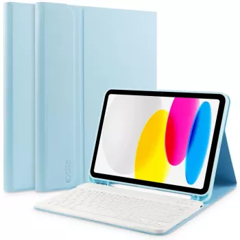 Étui clavier + stylet Tech-Protect SC pour iPad 10,9 pouces 10e gén. (2022) / 11 pouces 11e gén. (2025) - bleu