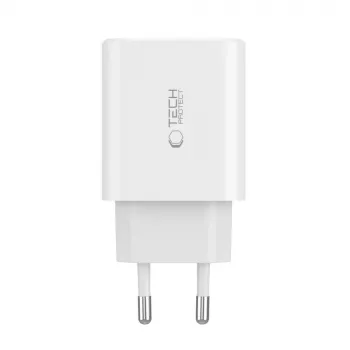 Tech-Protect NC30W Chargeur secteur USB-C & USB-A 3 ports 30W Blanc