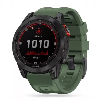 TECH-PROTECT ICONBAND Bracelet en silicone Garmin Fenix 5 / 6 / 6 Pro / 7 vert armée
