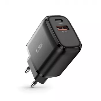 TECH-PROTECT C20W chargeur réseau 2 ports PD20W/QC3.0 noir