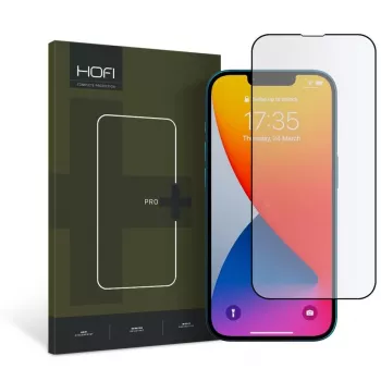 Protection d'écran en verre trempé HOFI Glass Pro+ pour Apple iPhone 13 / 13 Pro / 14, noire