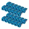 StarTech.com Cat6 Keystone Jack lot de 24, coupleur Ethernet RJ45 Keystone, prise murale UTP Cat6, 90 degrés 110 Punch Down, bleu