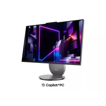 Ordinateur de bureau tout-en-un Lenovo Yoga 27IPH11, 27 pouces QHD IPS, Intel Core Ultra 5 325, 16 Go LPDDR5X, 1 To SSD, Intel Graphics, Windows 11 Home, anglais, Luna Grey
