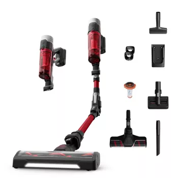 Aspirateur balai sans fil ROWENTA X-Force Flex 9.60 Complete RH2099, noir/rouge