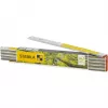 STABILA 600 Mètre pliant en bois 2 m métrique blanc/jaune
