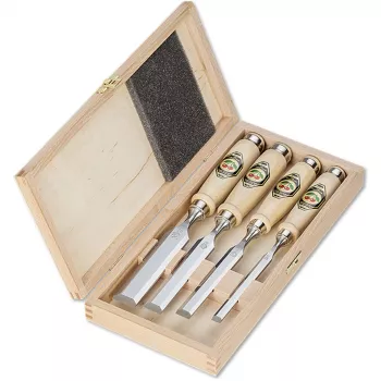 Kirschen Ensemble de ciseaux à bois 4 pièces 1141 HK en coffret bois
