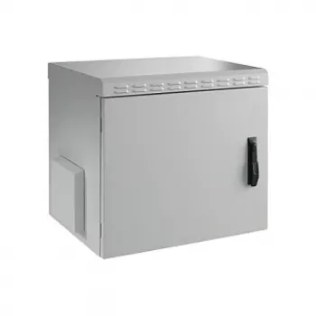 EFB-Elektronik coffret mural 19 inch IP55, 12U, porte en acier, profondeur 450 mm, RAL 7035