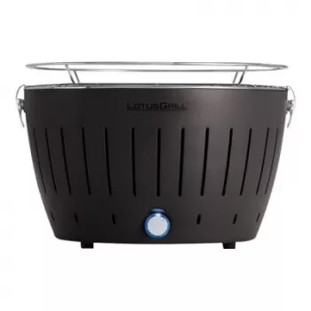 LotusGrill G340 Barbecue de table au charbon de bois 32 cm Anthracite avec USB