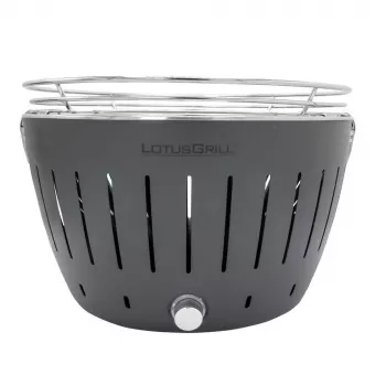 LotusGrill G340 Barbecue de table au charbon de bois 32 cm Anthracite avec USB