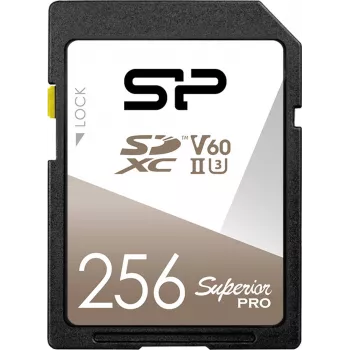 Carte mémoire Silicon Power Superior Pro 256 Go SDXC UHS-II U3 V60 (SP256GBSDXJV6V10)
