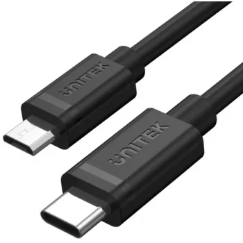 UNITEK câble USB-C vers Micro USB 1m noir Y-C473BK