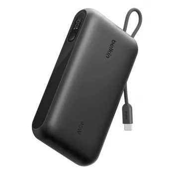 Belkin BoostCharge Batterie externe avec écran 20000 mAh Noir avec câble USB-C