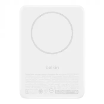 Belkin BoostCharge Batterie externe magnétique Slim 10 000 mAh Qi2 15W Blanc