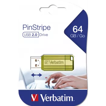 Clé USB Verbatim Store n Go Pinstripe USB 2.0 Eucalyptus Green 64 Go