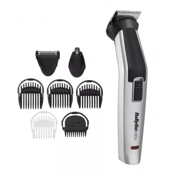BaByliss 8-en-1 titane argent, noir nickel-hydrure métallique (NiMH)