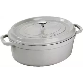 Cocotte ovale en fonte STAUB La Cocotte 3,2 L, gris truffe
