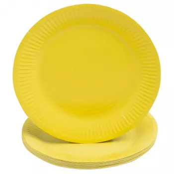 PROnappe 20 assiettes en carton Ø 23 cm