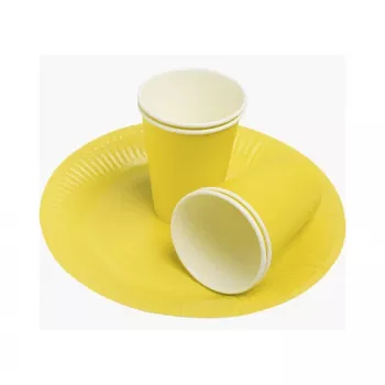 PROnappe 20 assiettes en carton Ø 23 cm