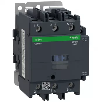 APC Schneider Electric LC1D95P7 TeSys D contacteur moteur, 3 pôles, 95 A, 230 V AC, 1 NO + 1 NC contacts auxiliaires