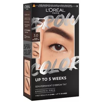 L'Oreal Brow Color Eyebrow Tint Kit 3.0 Dark Brunette