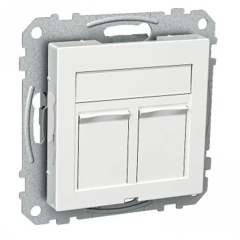 Schneider Electric prise de données Actassi S-One Cat6A STP RJ45 blanc