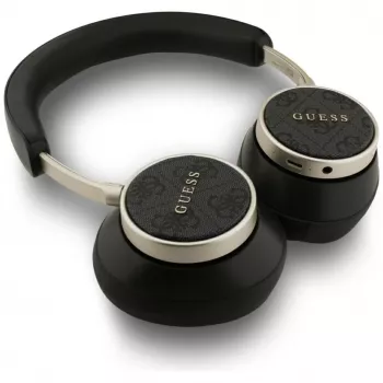 Guess 4G Classic Logo Casque Bluetooth sans fil supra-auriculaire - Noir