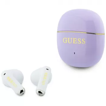 Écouteurs TWS GUESS Glossy Gold Line Classic - violets
