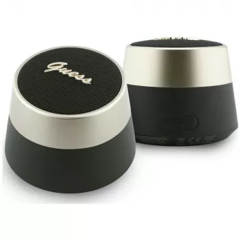 GUESS Enceinte Bluetooth 5W Script MetalLogo Noire