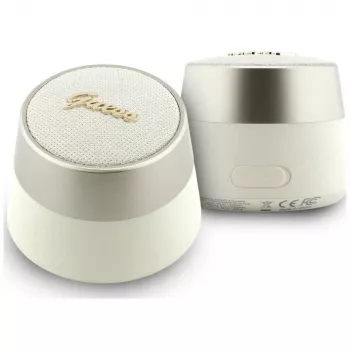 GUESS Enceinte Bluetooth 5W Script MetalLogo Or