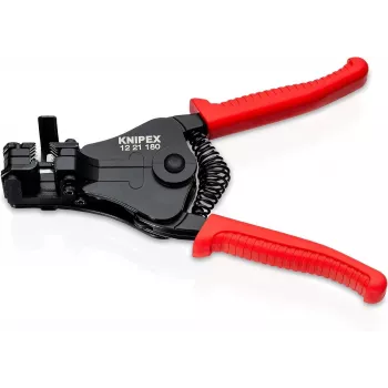 Pince à dénuder automatique KNIPEX 1221 0,03-10 mm² (32-8 AWG) avec coupe-fil, 180 mm