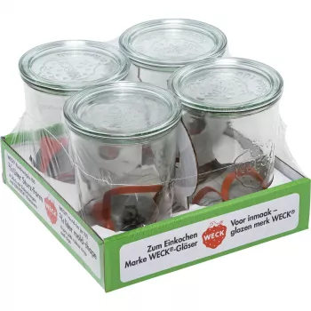 Bocaux de conserve en verre WECK 0,75 L lot de 4 - verre transparent